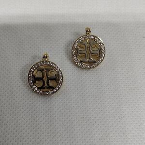 Gold and Silver Logo Women's Earrings